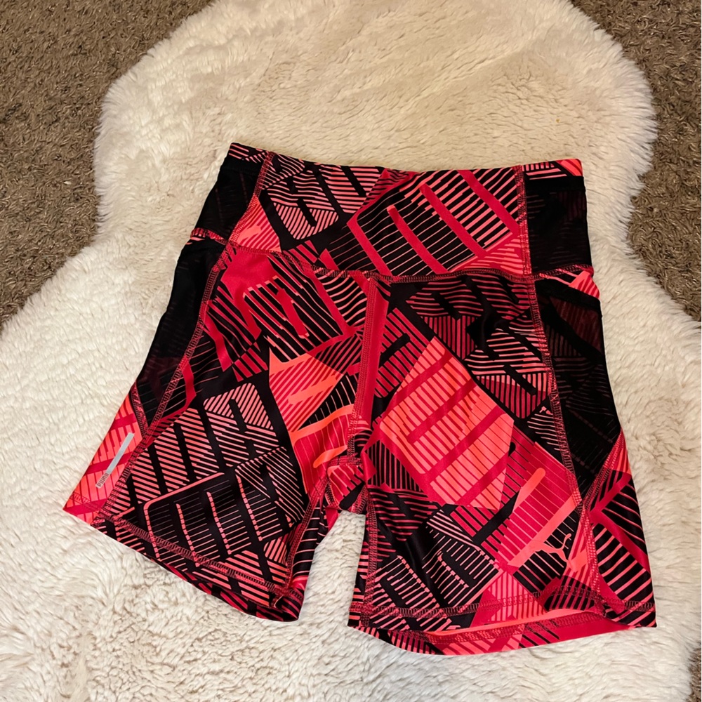 puma pink biker shorts/athletic